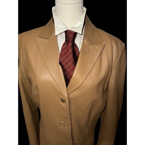 Tesoro Rosso Uomo Moda Burgundy Navy Camel Striped Silk Tie 4” - Picture 1 of 3